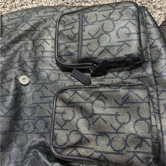 Calvin Klein Black Monogram Backpack - Picture 3 of 7